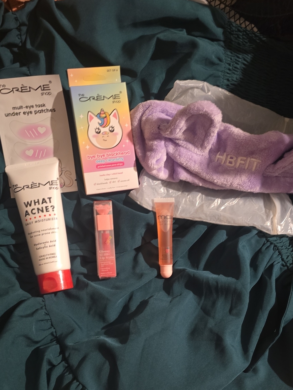 The Creme Shop  Multi-Eye Task Under Eye Patches & What Acne? Moisturizer - etc